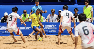 Paraíba World Beach Games: Brasil goleia Japão na estreia da Copa das Nações de Beach Soccer